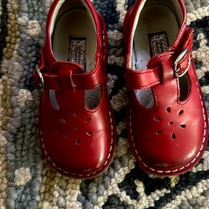 L’Amour size 7 toddler red shoes